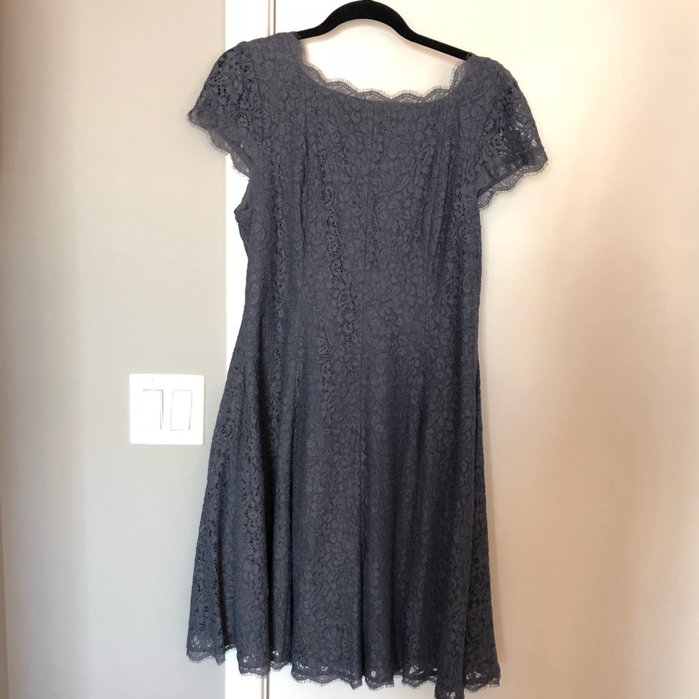 Adrianna Pappell lace fit and flare cocktail dress